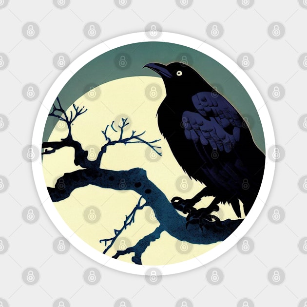 Raven on a Branch Magnet by Generation Last